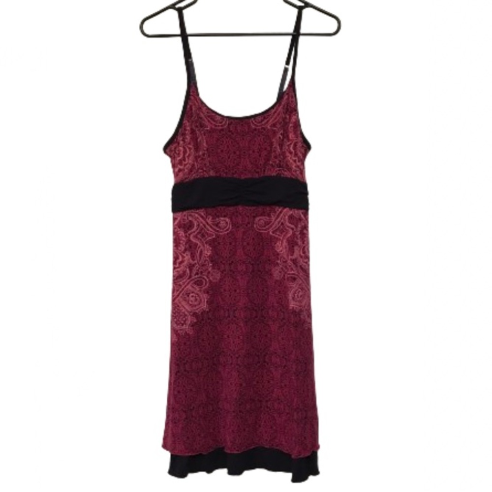 Athleta Kindred Cami Mini Dress Pink Geometric MP